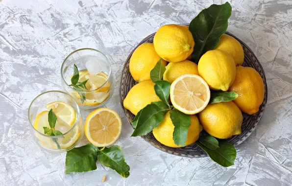 Citrus, lemons, lemonade