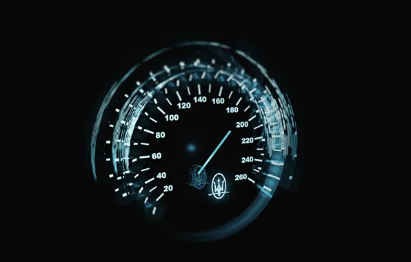 Maserati, speedometer