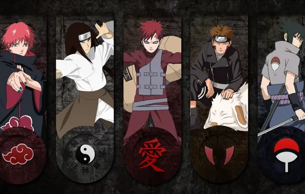 Picture Kiba, sword, logo, game, Sasuke, Naruto, anime, katana