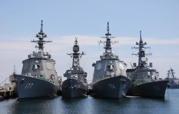 Destroyers, navy, Aegis, Kongō-class, jmsdf