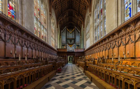 Picture interior, chapel, Oxford, New College