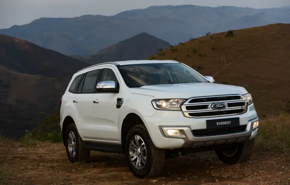 Picture white, Ford, Everest, 2015, XLT