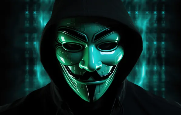 Picture Look, Face, Mask, Jacket, Hacker, Hoodie, Anonymous, Anonymous