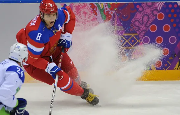 Picture ice, Russia, hockey, Alexander Ovechkin, Sochi 2014, The XXII Winter Olympic Games, Sochi 2014, sochi …