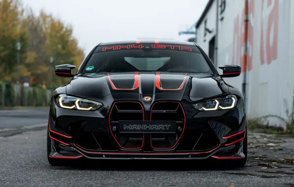 BMW, Front, Black, BMW M4, Manhart, Sight, 2022, GTR II