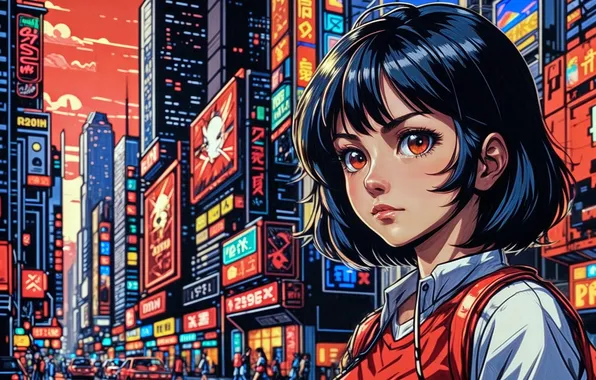 Anime, rendering, neural network