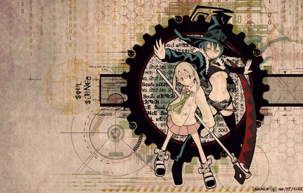 Girls, anime, witch, Soul eater, Soul Eater