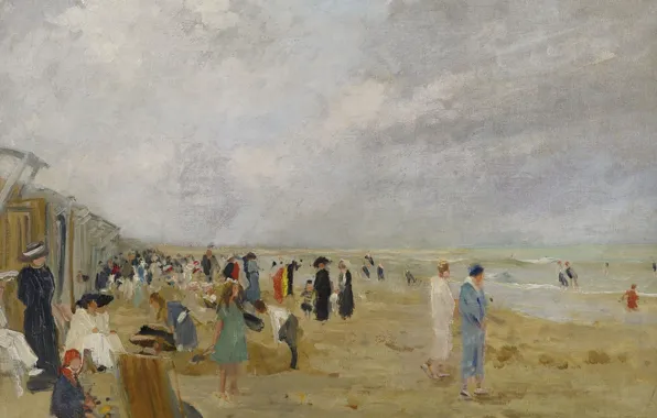 Picture, genre, Ernst Oppler, On The Beach, Ernst Oppler