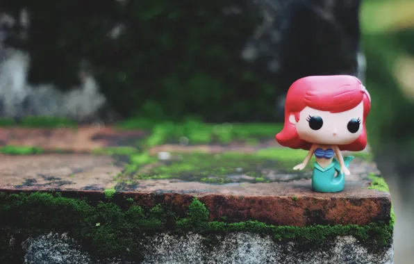 Hair, mermaid, figures, Ariel