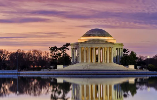 Washington, USA, Jefferson Memorial, Tidal pool