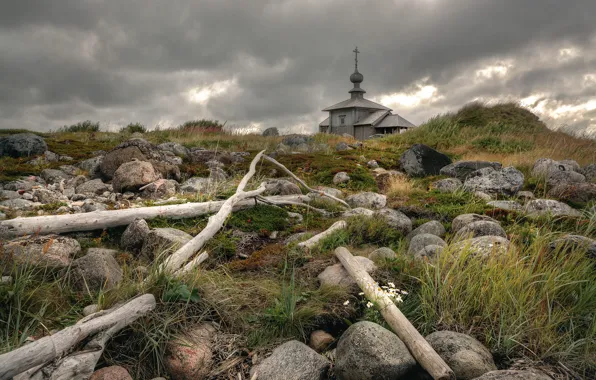 Russia, Solovki, Solovetsky Islands, Zacky island
