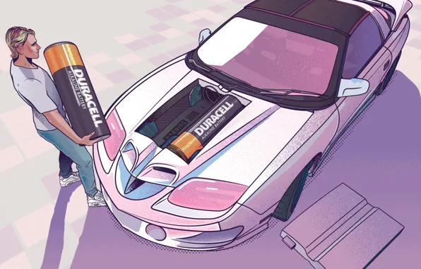 People, Car, Battery