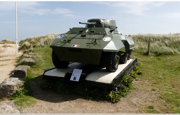 Picture france, normandy, d-day, ww2 tank, utha beach