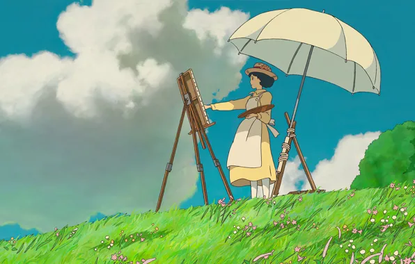 Picture Japan, Girl, Hayao Miyazaki, Hayao Miyazaki, Cartoon, 2013, Naoko Satomi, The wind grows stronger