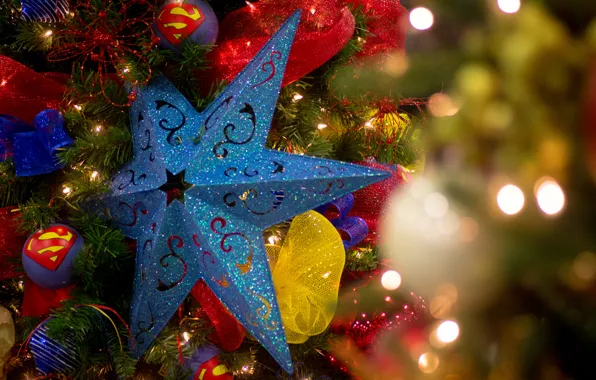 Picture decoration, star, tree