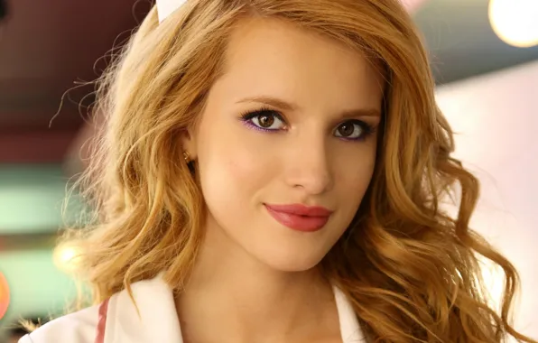 Picture girl, actress, red, Bella Thorne, Bella Thorne