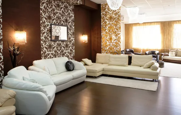 Picture white, design, style, lamp, sofa, tree, interior, chair