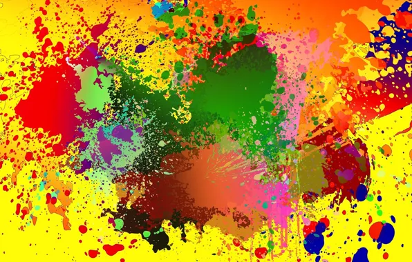 Color, blots, bright colors
