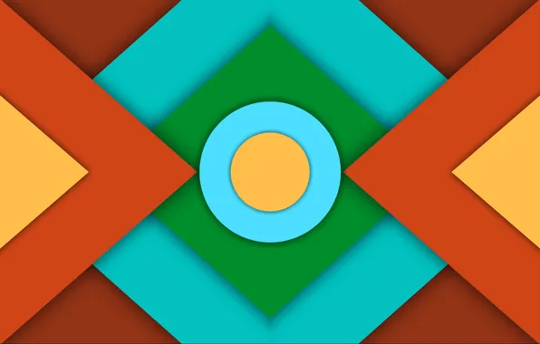 Circles, triangles, shadows, saver, rhombus