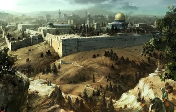 Picture mosque, assassins creed, Jerusalem