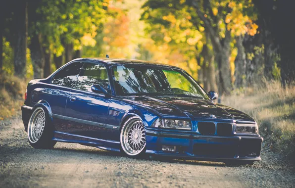 Picture tuning, bmw, BMW, blue, stance, E36
