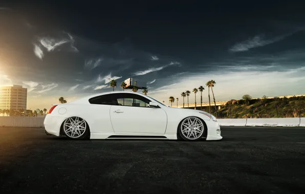 Picture car, white, infiniti, tuning, low, stance, g37