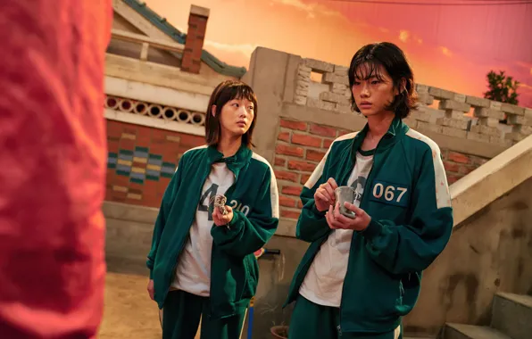 Squid game, squid game, Jeon Hoen, Hoyeon Jung, Lee Youmi, Lee Yumi