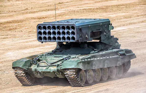 Picture TOS-1A, BM-1, heavy flamethrower system, TOS-1A "Solntsepek"