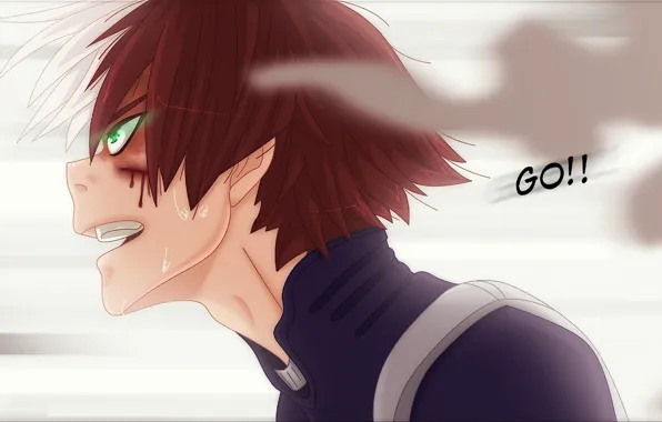 Anime, art, guy, Couples, Boku no Hero Academy, My hero Academy, Todoroki Shoto