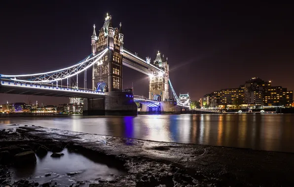 Picture bridge, the city, river, London