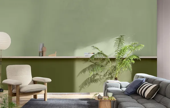 Design, style, room, lamp, plants, chair, sofa, living room