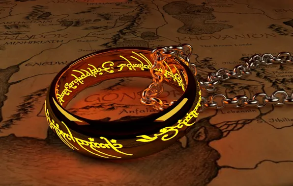 Picture Map, The Lord Of The Rings, Ring, The Lord Of The Rings, Chain, The One …