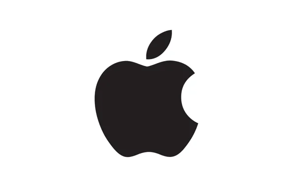Picture apple, Apple, white, black, fon