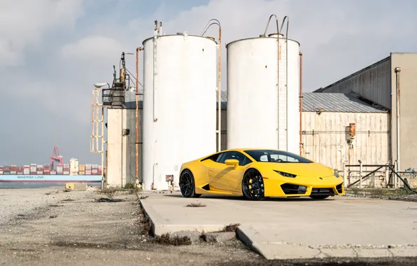 Lamborghini, Yellow, Huracan