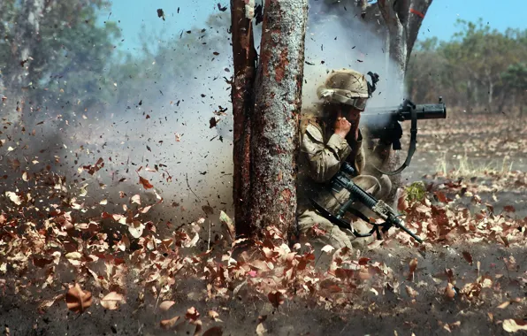 Picture military, marine corps, The Leaf Blower