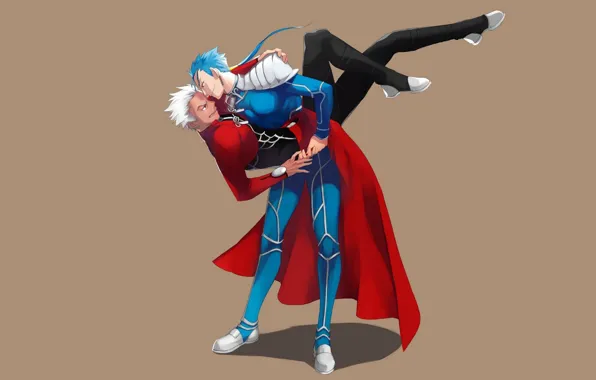 Dance, guys, Lancer, Archer, Fate / Stay Night