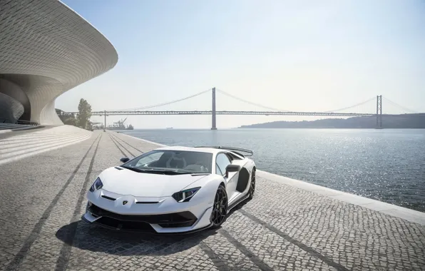 Bridge, Lamborghini, supercar, 2018, Aventador, Lisbon, SVJ, Aventador SVJ