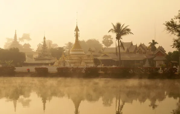 Golden Triangle, Thailand, Wat Chong Kham