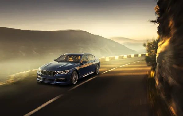 Road, speed, BMW, xDrive, Alpina, 2017