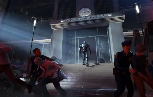 The game, Robot, Police, Police, Game, Robocop, RoboCop Rogue City, Teyon
