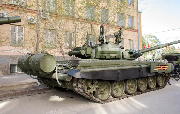 Picture tank, T-72 B3, armored vehicles of Russia, preparing for Victory Parade