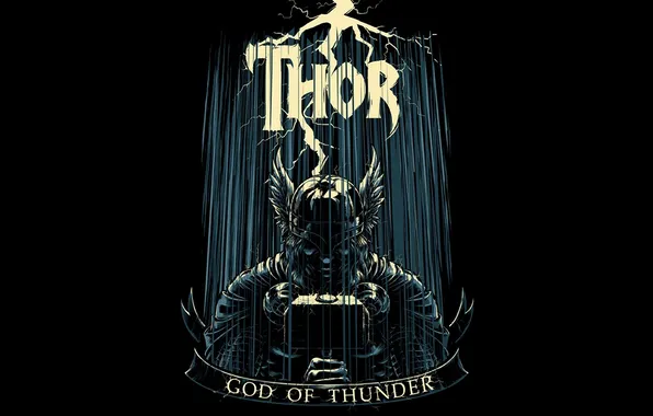 Picture armor, hammer, helmet, Thor, The God Of Thunder