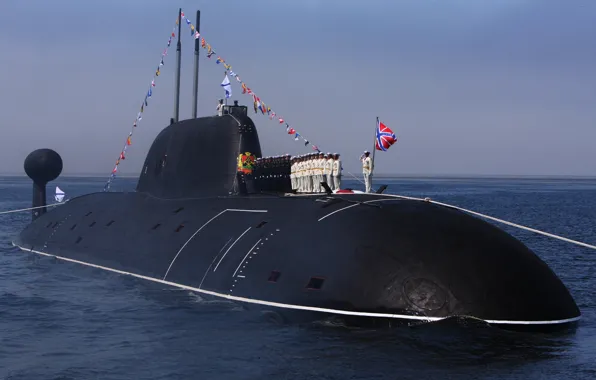 Holiday, boat, underwater, The Premier League, atomic, Pacific Fleet, the project 971м, Navy Day