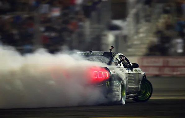 Picture Mustang, Ford, Drift, Glow, Smoke, Tuning, Competition, Sportcar