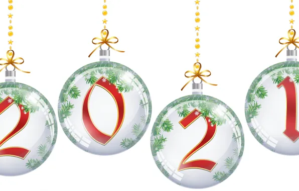 Wallpaper holiday, balls, new year, Christmas, figures, decor, 2021