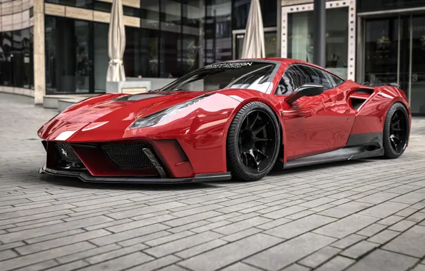 Red, Auto, Machine, Ferrari, Car, Supercar, Rendering, Concept Art