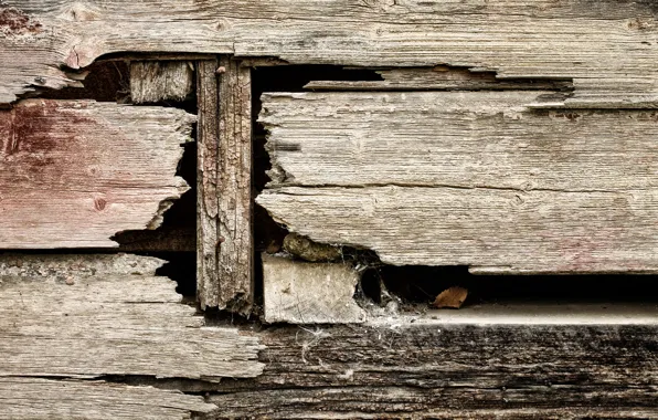 Picture metal, wood, pattern, lack of maintenance