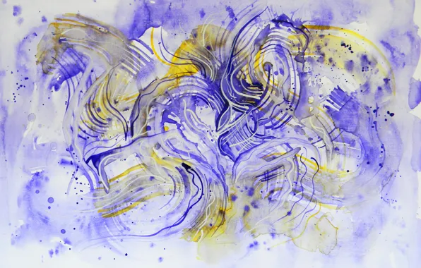 Yellow, Figure, Lena Horn, violet blue
