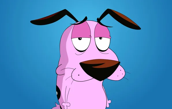 Picture sadness, eyes, look, background, Wallpaper, sadness, fatigue, cartoon, dog, Courage the cowardly dog, courage the …