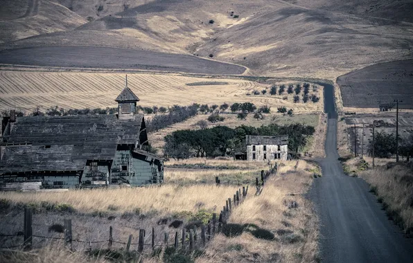 Picture Gothic, Klickitat County, Ghost Town, Goodnoe Hills